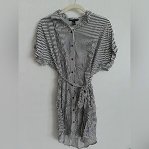 Forever 21 Black and White Striped Dress